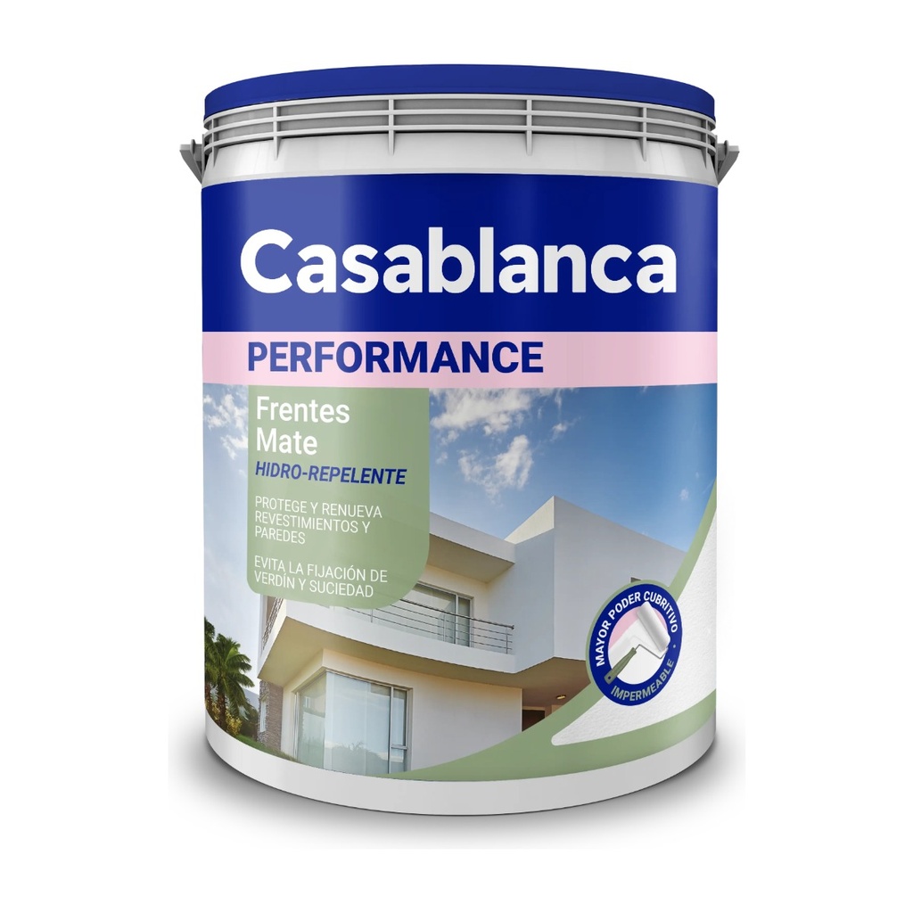 Latex Exterior  Performance Hidrorepelente Colores Casablanca