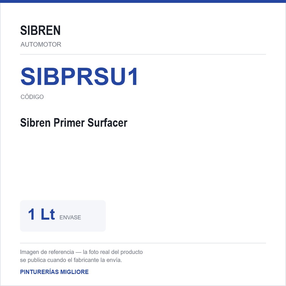 Sibren Primer Surfacer 1 Lt