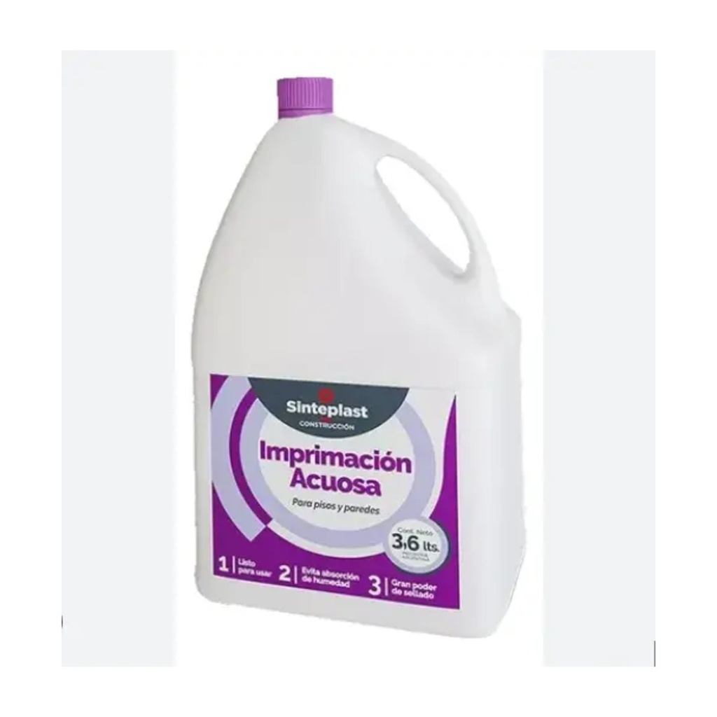 Imprimacion Acuosa 3.6 Lt Sinteplast Construccion