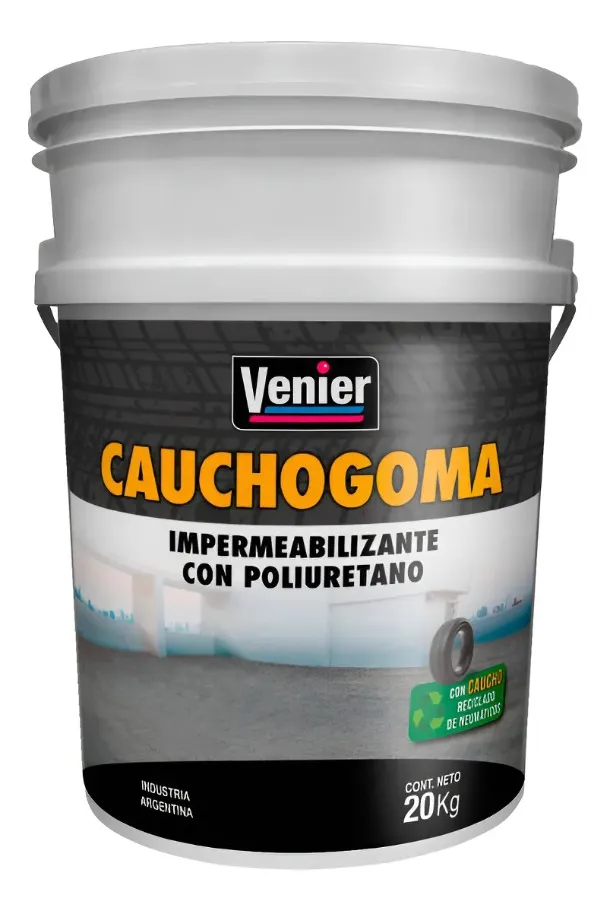 Membrana Caucho Gris 20 Kg Venier