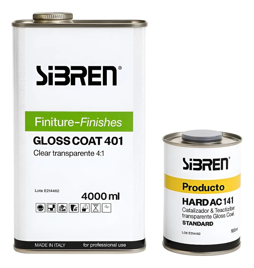 Combo Sibren Clear Coat 401 5 Lt + End