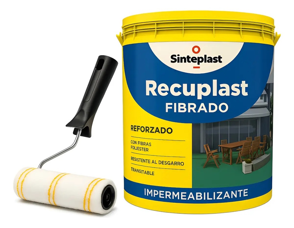 Combo Recuplast Fibrado 20 TE + rodillo +Pincel 