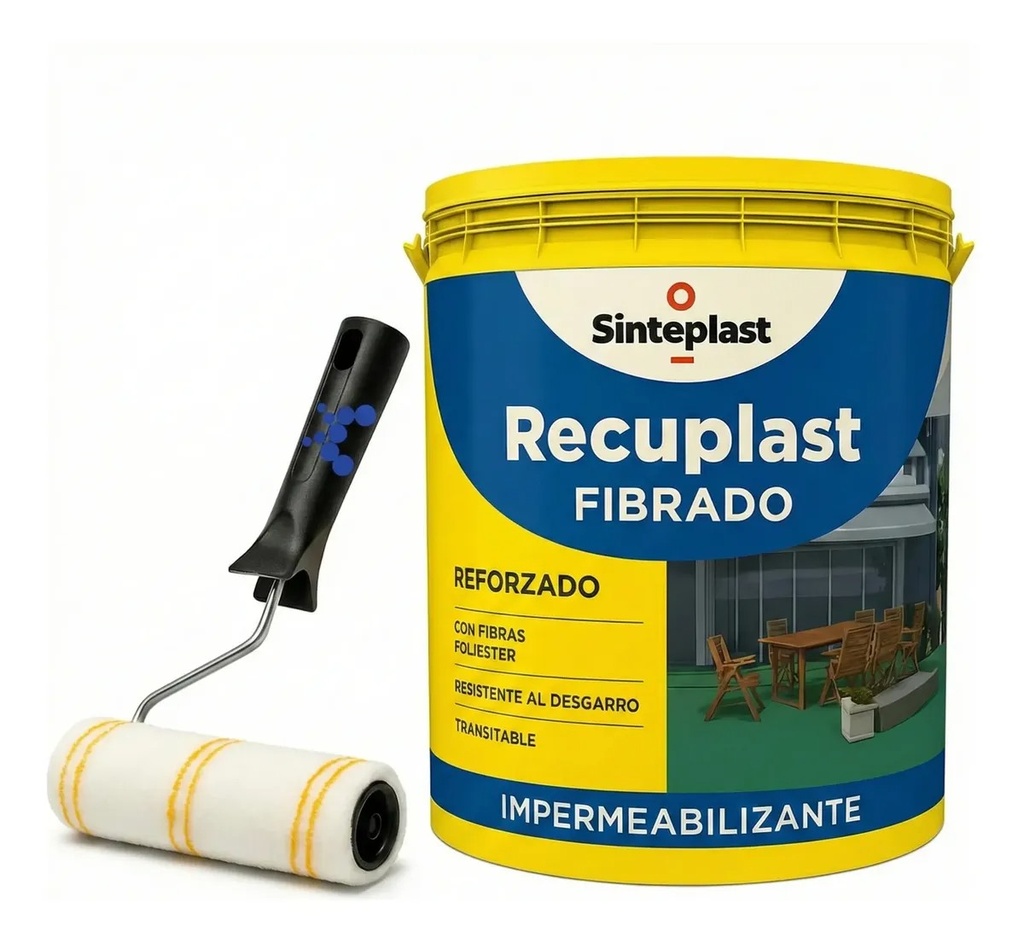 Combo Recuplast Fibrado 20 VC +Rodillo +Pincel