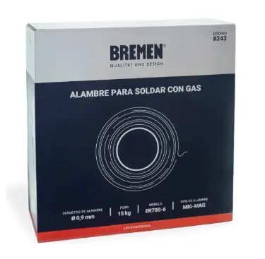 Bremen Alambre Mig Mag Er70S-6 0.9 Mm X 5 Kg