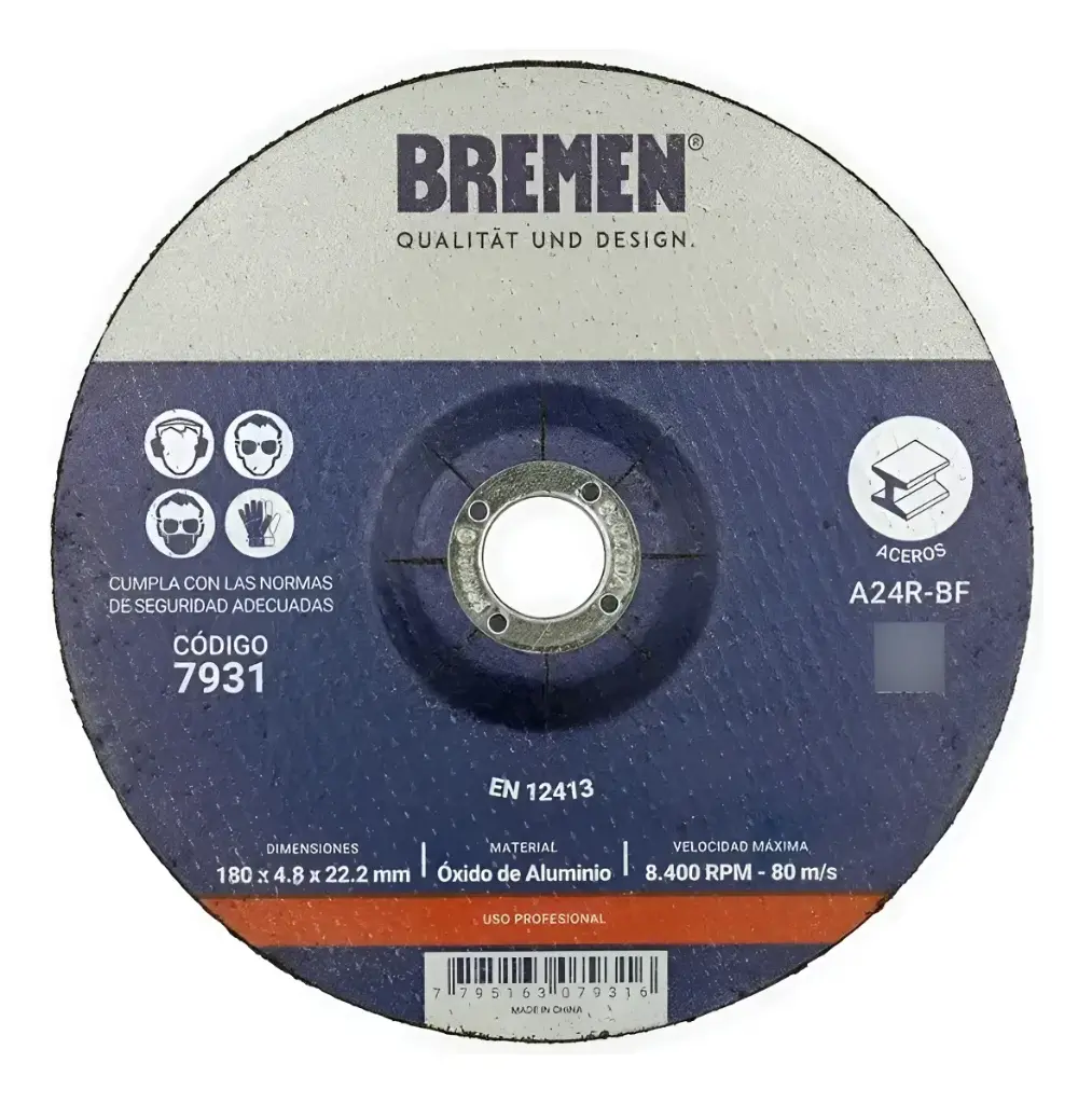 Bremen Disco De Desbaste 7 (180x4.8x22,23mm) 