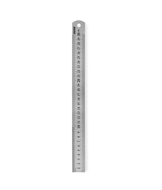 Bremen Regla De Acero Inox 30Cm X 0.8Mm Con Estuc