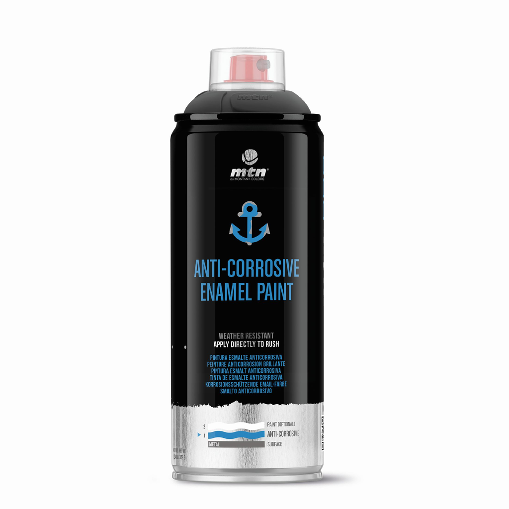 Aerosol Montana Linea PRO Esmalte Anticorrosivo RAL 9005 Negro 