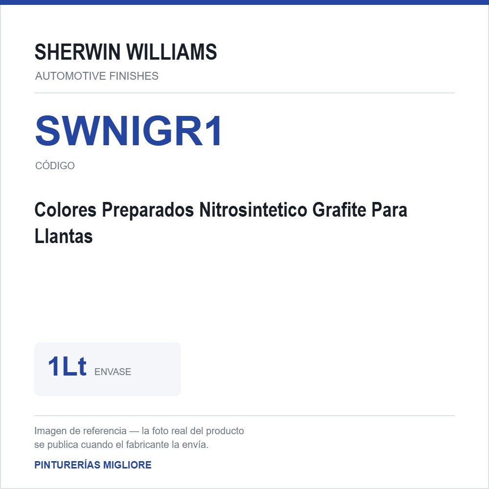 ZSWAF Colores Preparados Nitrosintetico Grafite Para Llantas 1Lt