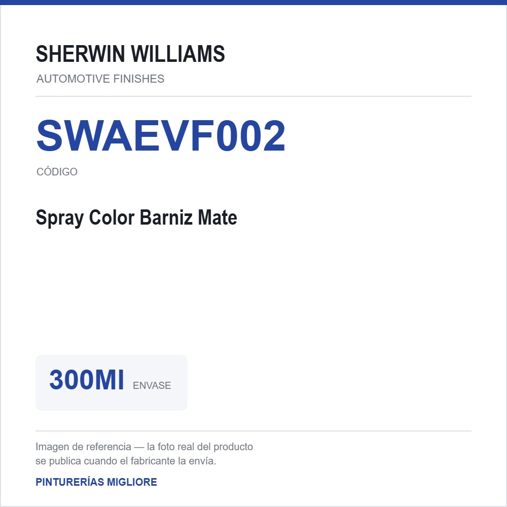 ZSWAF Spray Color Barniz Mate 300Ml