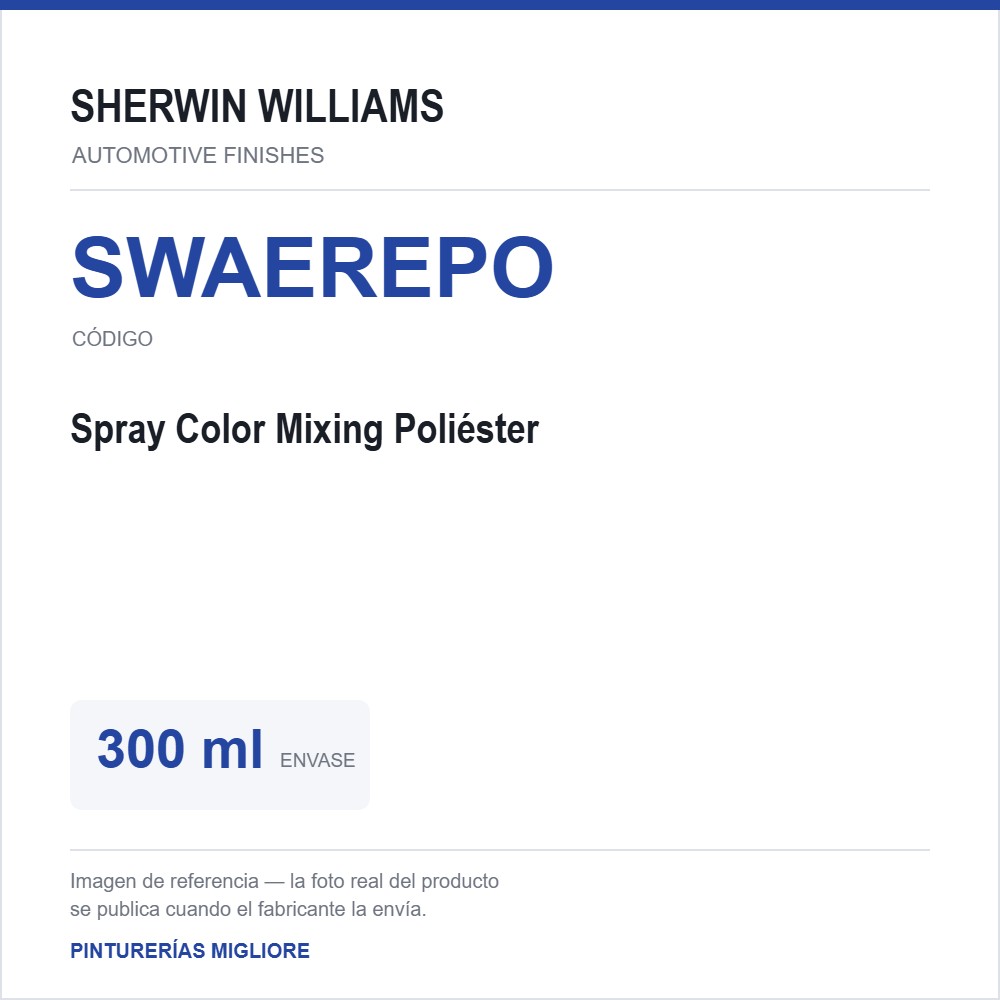 ZSWAF Spray Color Mixing Poliéster  300 Ml