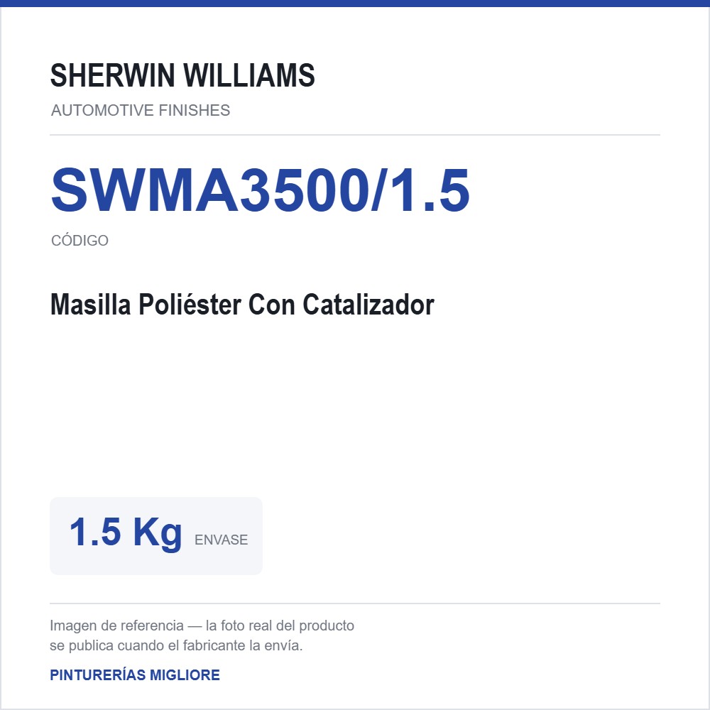 ZSWAF Masilla Poliéster Con Catalizador 1.5 Kg