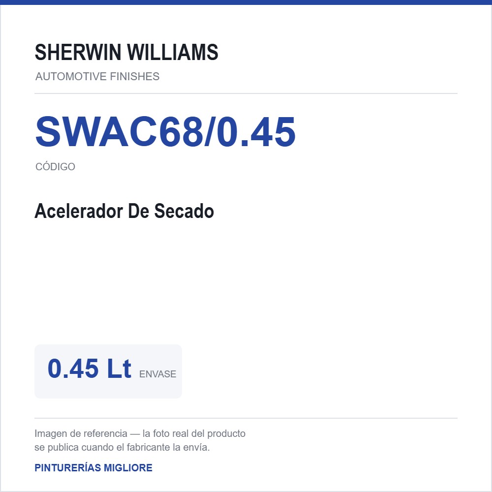 ZSWAF Acelerador De Secado 0.45 Lt