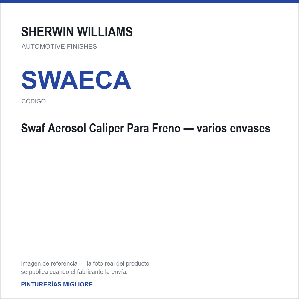 Swaf Aerosol Caliper Para Freno