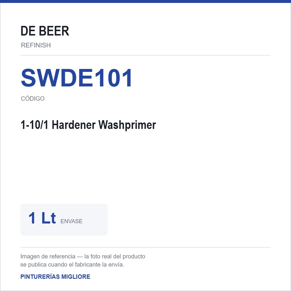 Debeer - 1-10/1 Hardener Washprimer 1 Lt