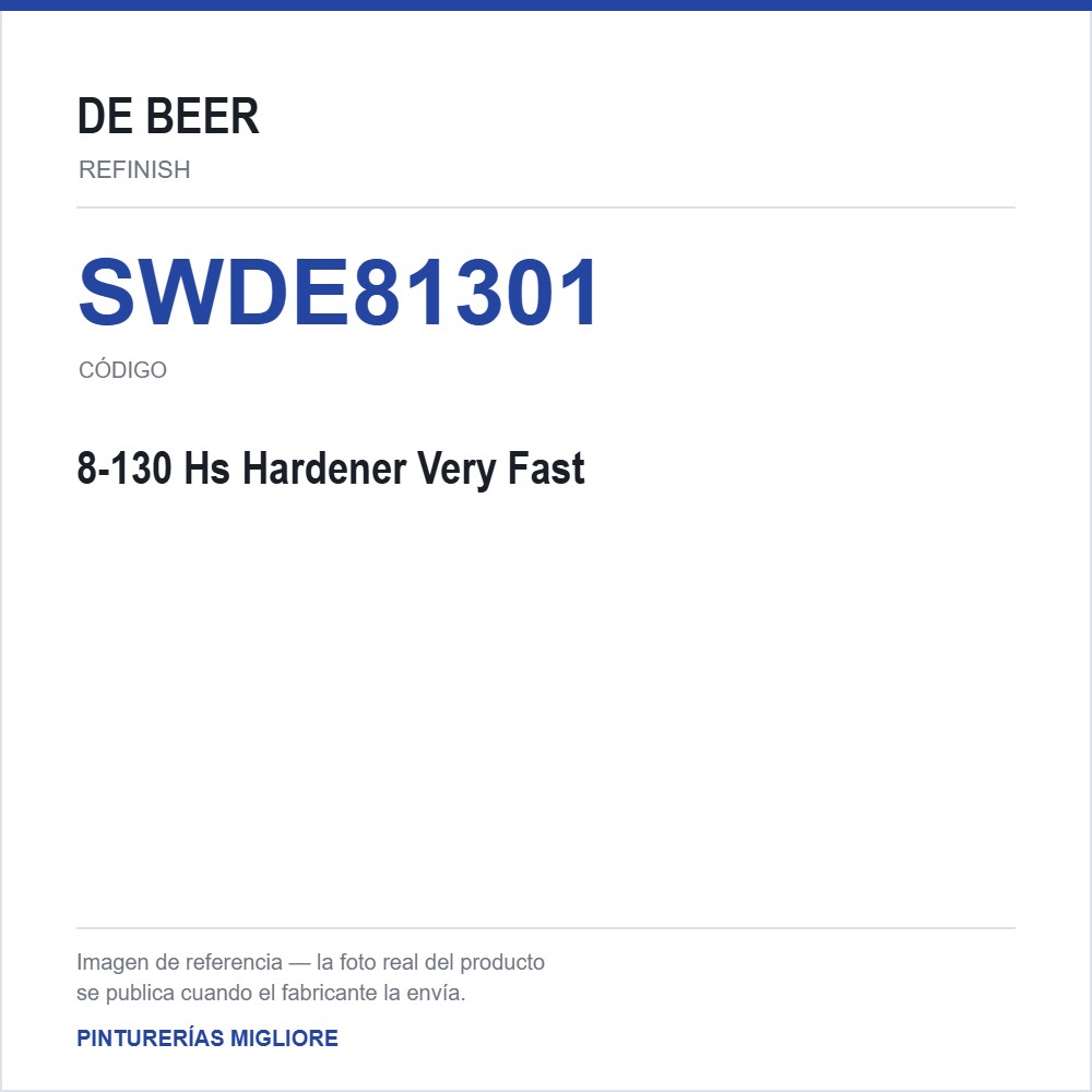 Debeer - 8-130 Hs Hardener Very Fast