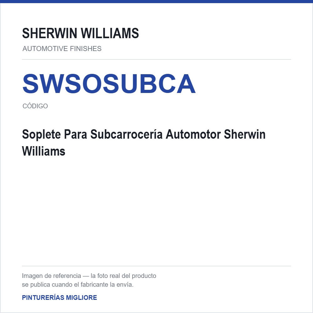 Soplete Para Subcarrocería Automotor Sherwin Williams