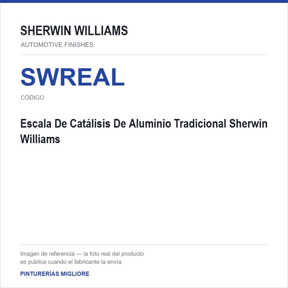 Escala De Catálisis De Aluminio Tradicional Sherwin Williams