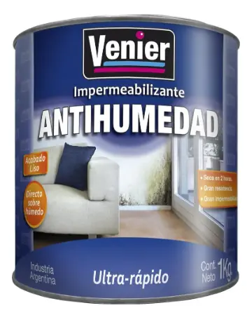 Antihumedad Tradicional  Liso Azul Venier