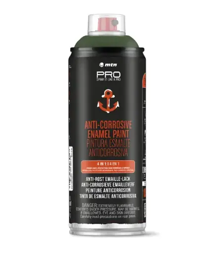 [MTPR0995] Aerosol Montana Linea PRO Esmalte Anticorrosivo RAL 3000 Vivo