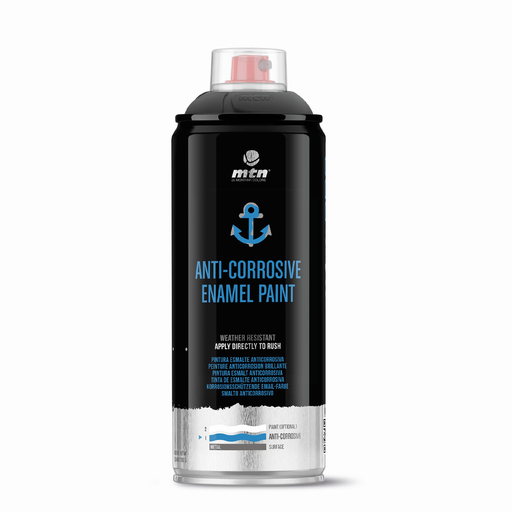 [MTPR0991] Aerosol Montana Linea PRO Esmalte Anticorrosivo RAL 9005 Negro 