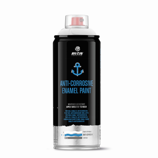 [MTPR0989] Aerosol Montana Linea PRO Esmalte Anticorrosivo RAL 9010 Blanco 