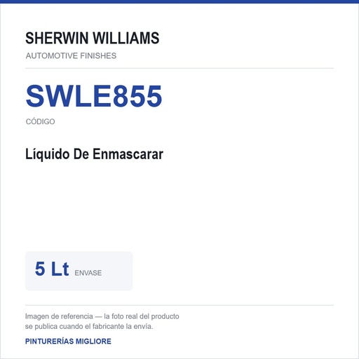 [SWLE855] ZSWAF Líquido De Enmascarar 5 Lt