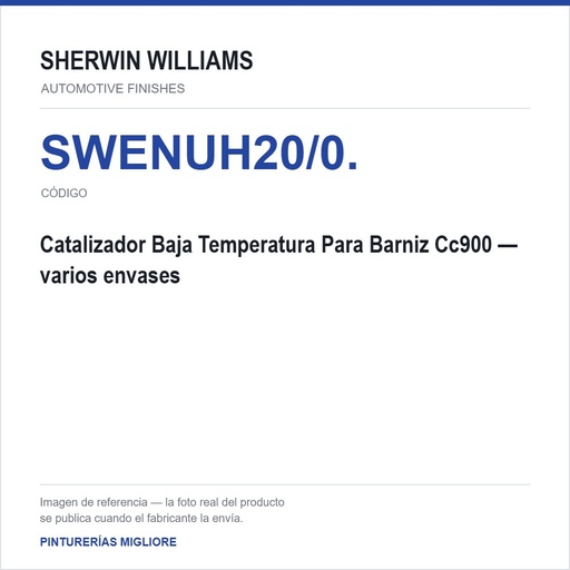 ZSWAF Catalizador Baja Temperatura Para Barniz Cc900
