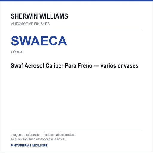 Swaf Aerosol Caliper Para Freno