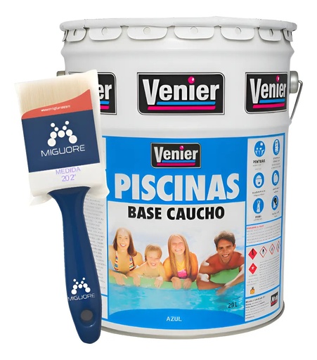 [COPISO20] Combo Pileta Caucho Venier 20 + pincel