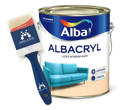 [COALCR20] Combo Albacryl 20 + Pincel 15