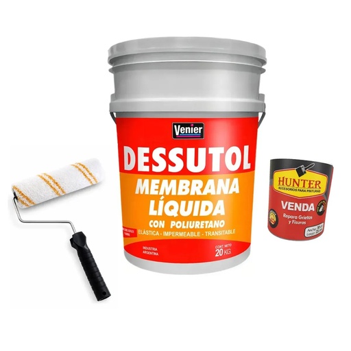 [COVEDEMEBL20] Combo Dessutol BL 20 + Rodillo + Venda 10