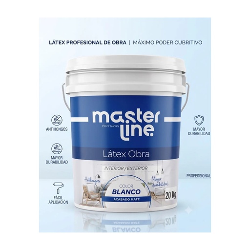 Látex interior/exterior blanco MasterLine