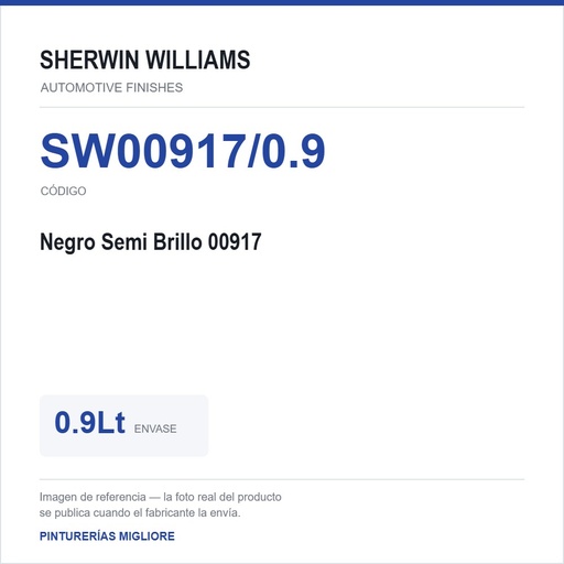 [SW00917/0.9] ZSWAF Negro Semi Brillo 00917 0.9Lt