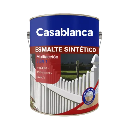 Esmalte Sintetico Brillante 3 en 1 Casablanca